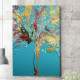 Quadro Decorativo Abstrato Pintura �rvore Colorida