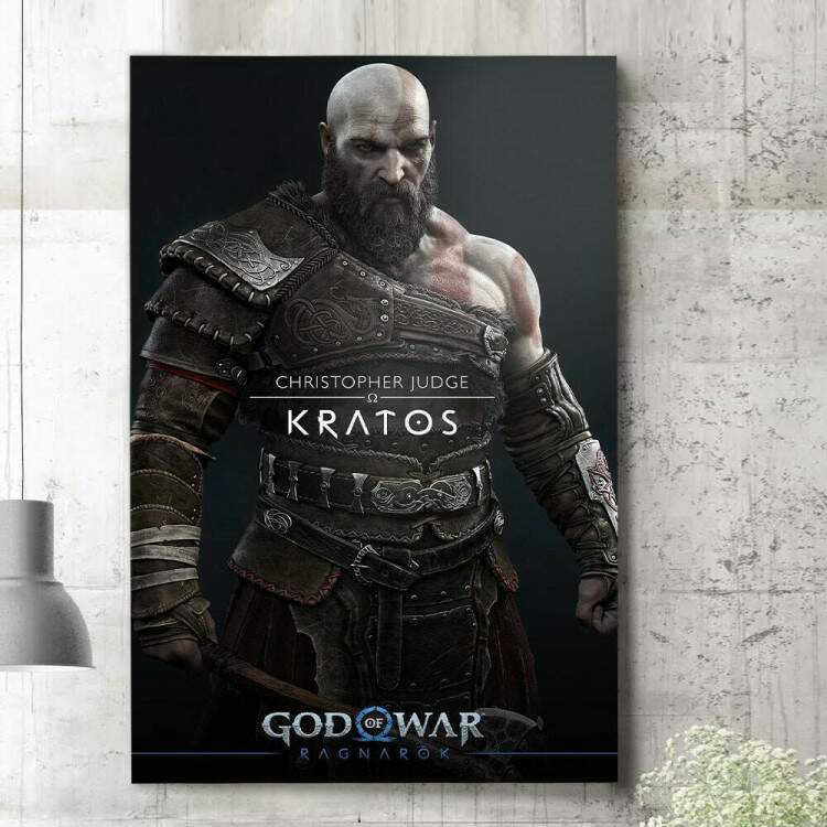 Quadro Decorativo God of War Kratos Ragnarok