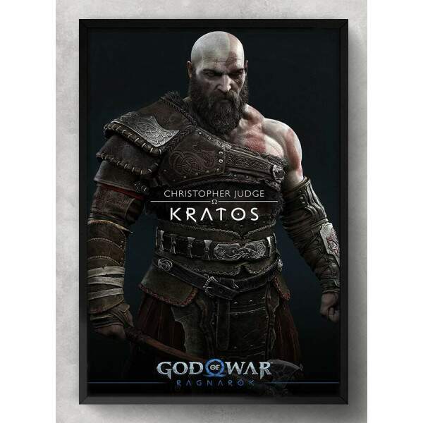 Quadro Decorativo God of War Kratos Ragnarok
