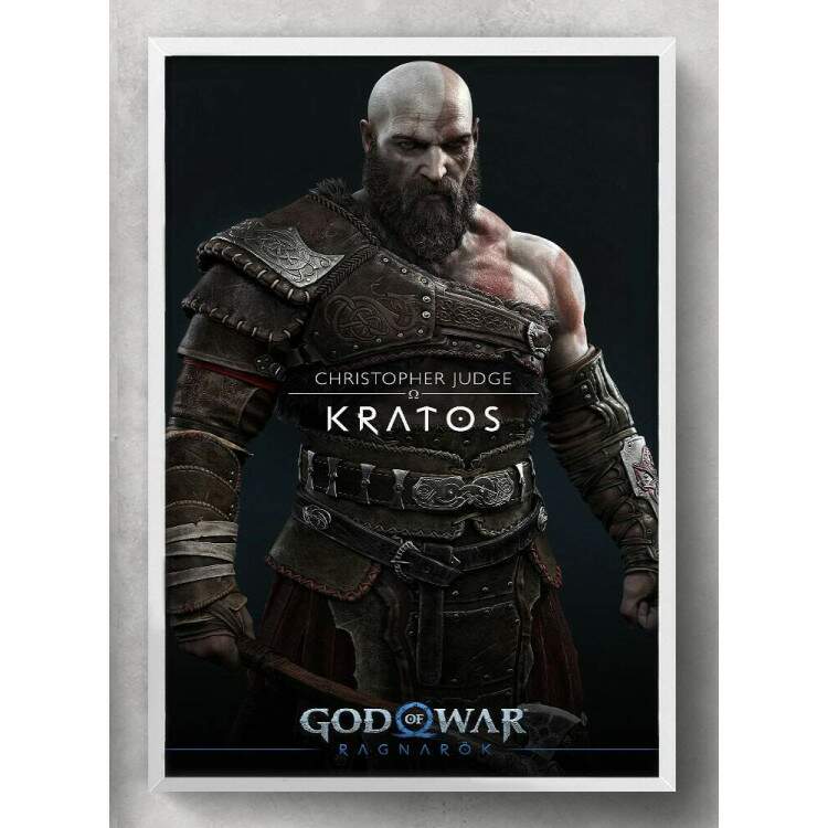 Quadro Decorativo God of War Kratos Ragnarok