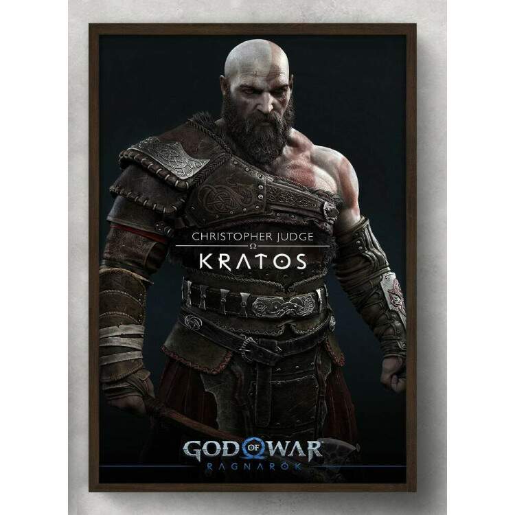Quadro Decorativo God of War Kratos Ragnarok