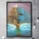 Quadro Decorativo Pintura Abstrata Dualidade