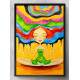 Quadro Decorativo Pintura Abstrata Mulher Meditando