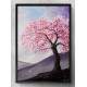 Quadro Decorativo Pintura �rvore co Flores Rosas