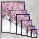 Quadro Decorativo Pintura �rvore com Flores Roxas