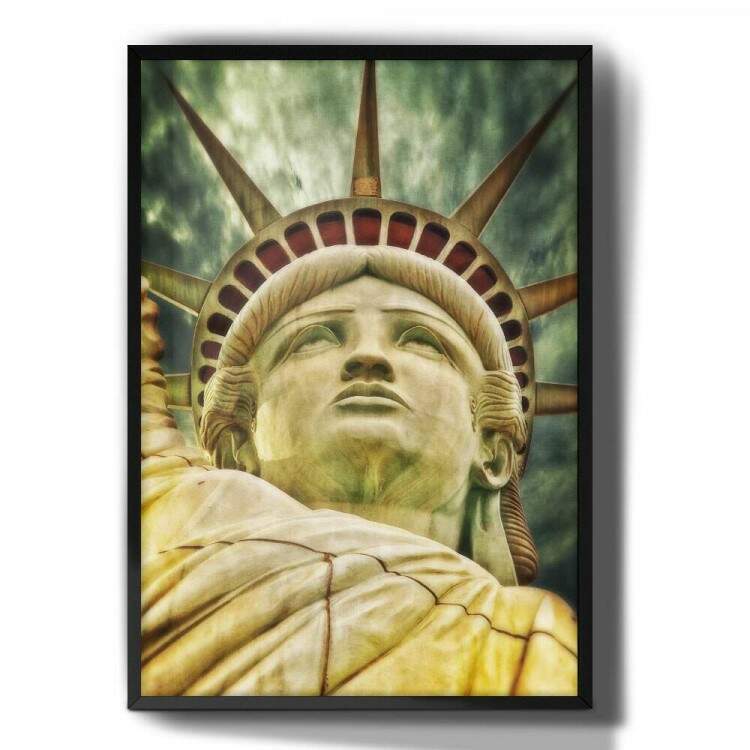 Quadro Decorativo Pintura Estatua da LIberdade