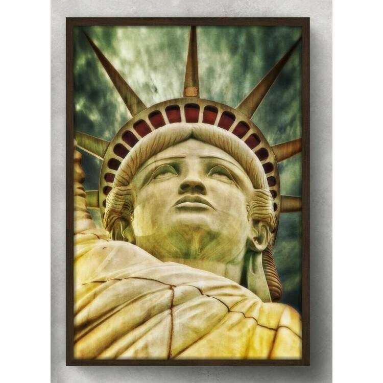 Quadro Decorativo Pintura Estatua da LIberdade