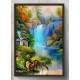 Quadro Decorativo Pintura Paisagem Casa de Campo