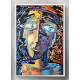 Quadro Decorativo Pintura Rosto Surealista