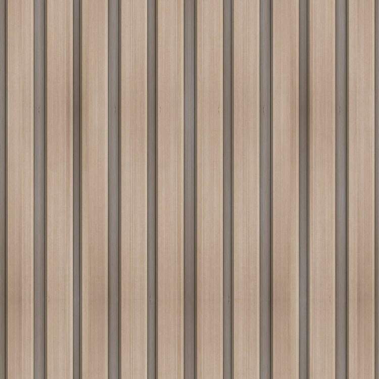 Papel de Parede Ripado Madeira Clara