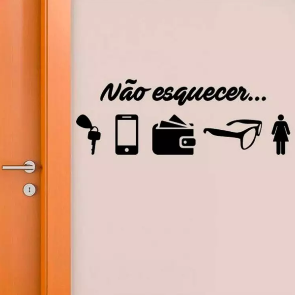 Adesivo de parede No Esquecer Mod. F