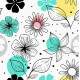 Papel de Parede Floral Abstrato Mod 04