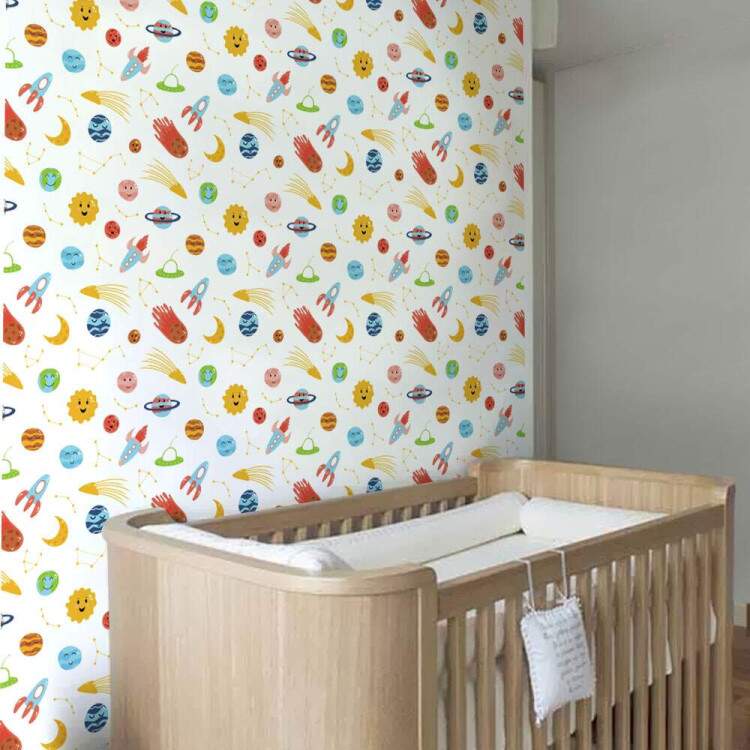 Papel de Parede Infantil Espao Mod 10