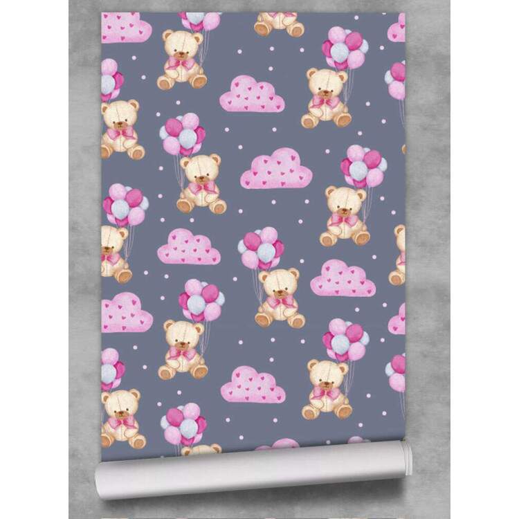 Papel de Parede Infantil Ursinhos Mod 25