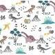 Papel de Parede Infantil Dinossauros Mod 01