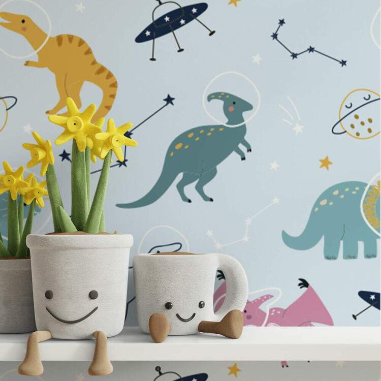 Papel de Parede Infantil Dinossauros Mod 44