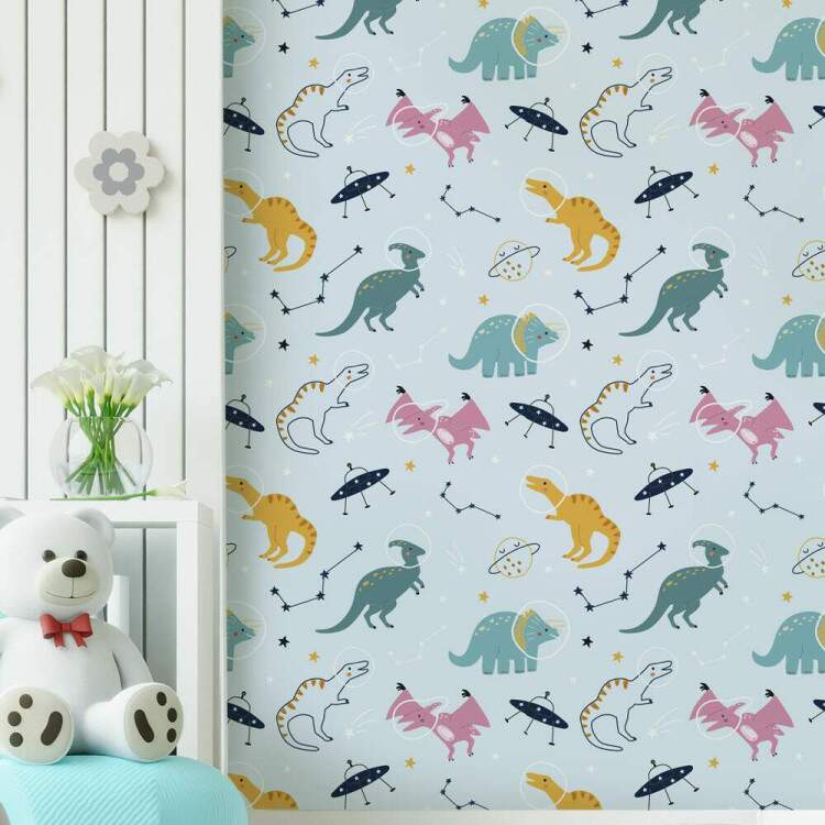 Papel de Parede Infantil Dinossauros Mod 44