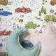 Papel de Parede Infantil Carrinhos Mod 11