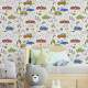 Papel de Parede Infantil Carrinhos Mod 11