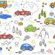 Papel de Parede Infantil Carrinhos Mod 11