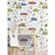 Papel de Parede Infantil Carrinhos Mod 11