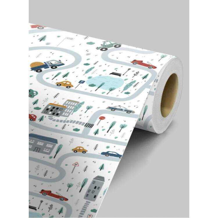 Papel de Parede Infantil Carrinhos Mod 19