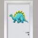 Adesivo de Parede Dinossauro Azul e Verde