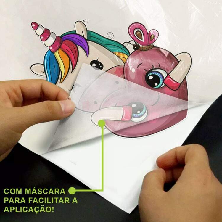 Adesivo de Parede Unicornio com Corao