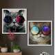 2 Quadros Decorativo Quadrado Gatos de �culos