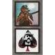 2 Quadros Decorativo Quadrado Lemmy Kilmster