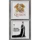 2 Quadros Decorativo Quadrado Queen Freedie Mercury