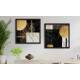 2 Quadros Decorativo Quadrado Geom�trico M�rmore