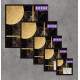 2 Quadros Decorativo Quadrado Geom�trico M�rmore