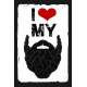Placa Decorativa Amo Minha Barba