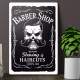 Placa Decorativa Barber Shop