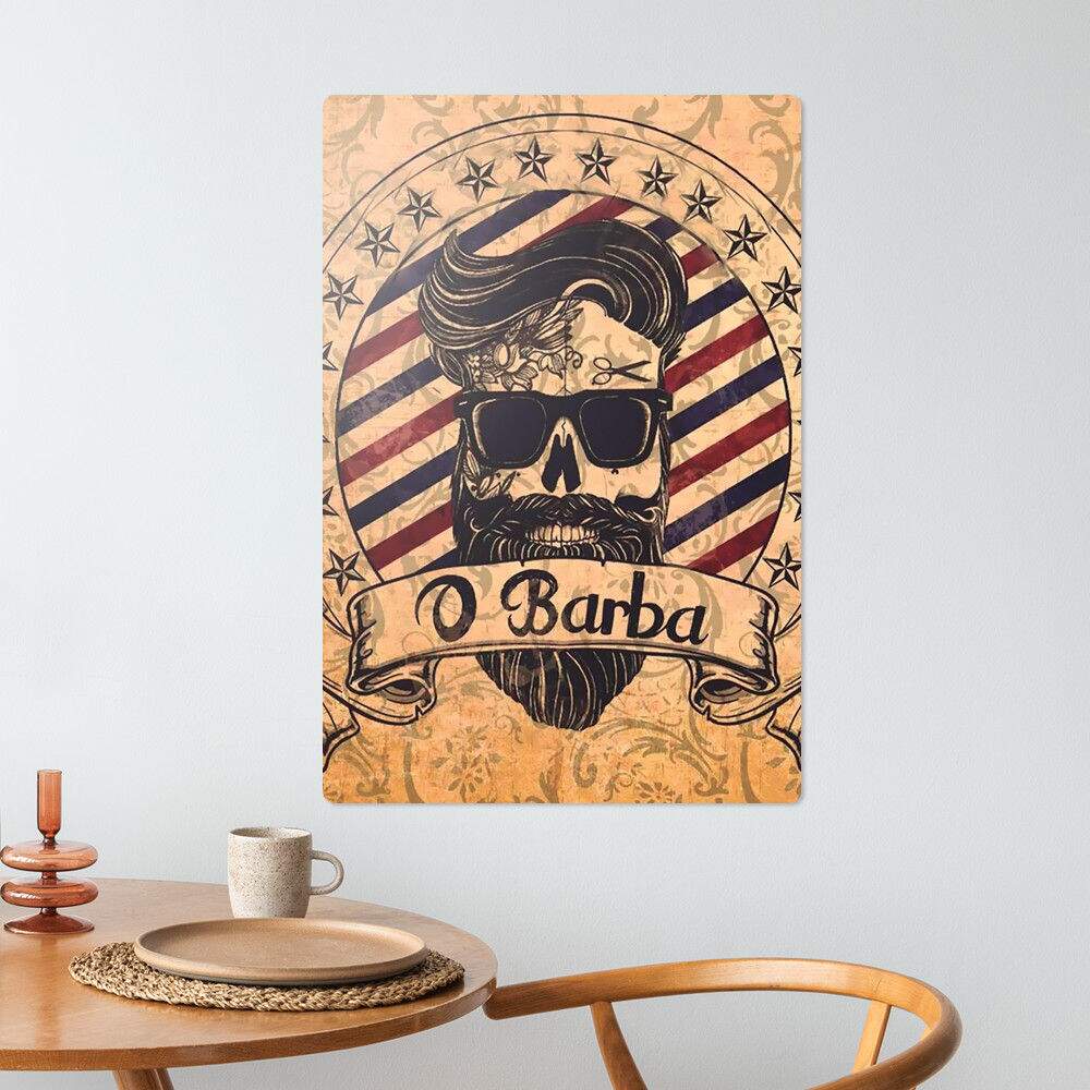 Placa Decorativa Barbearia Tradicional