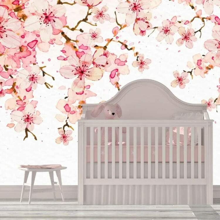 Papel de Parede Floral Rosa Delicado MP