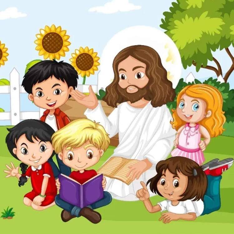 Papel de Parede Jesus e Crianas MP