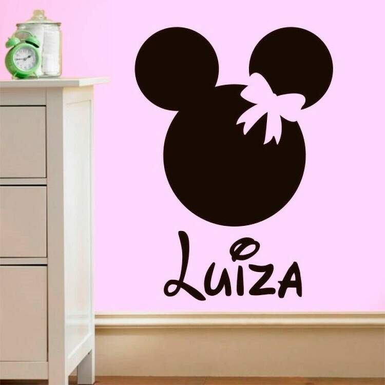 Adesivo de lousa para parede Minnie