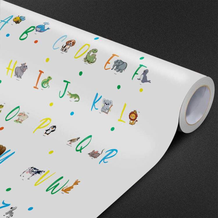 Papel de Parede Infantil Letras Coloridas MP