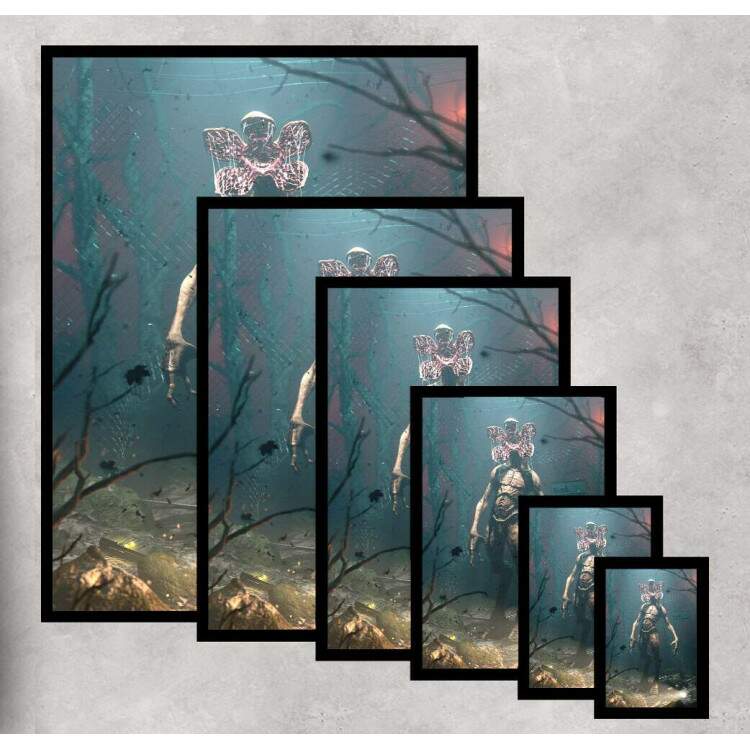 Quadro Decorativo Stranger Things Demogorgon