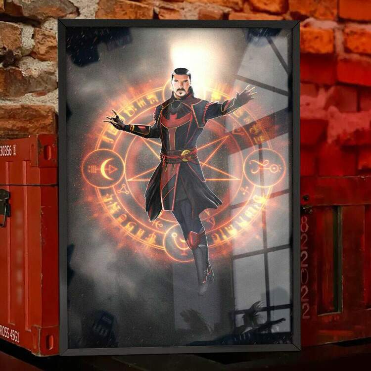 Quadro Decorativo Dr Estranho com Magia