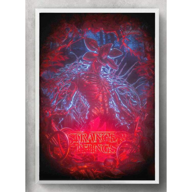 Quadro Decorativo Stranger Things Damongorgon Mod 02