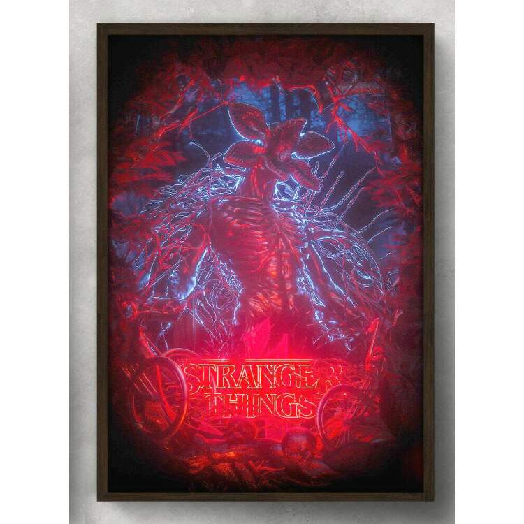 Quadro Decorativo Stranger Things Damongorgon Mod 02