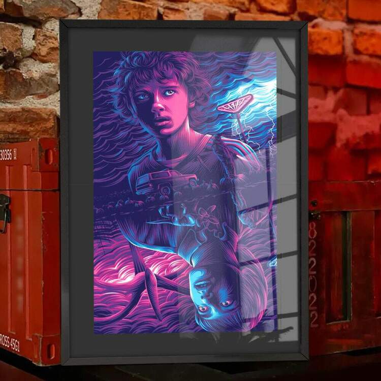 Quadro Decorativo Stranger Things Mundo Invertido