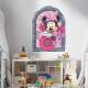 Adesivo de Parede Janela Falsa Minnie e Flores