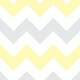 Papel de Parede Chevron Amarelo com Cinza e Branco