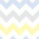 Papel de Parede Chevron Amarelo com Cinza e Azul