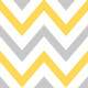 Papel de Parede Chevron Cinza e Amarelo