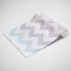 Papel de Parede Chevron Degrad� Rosa Roxo e Azul